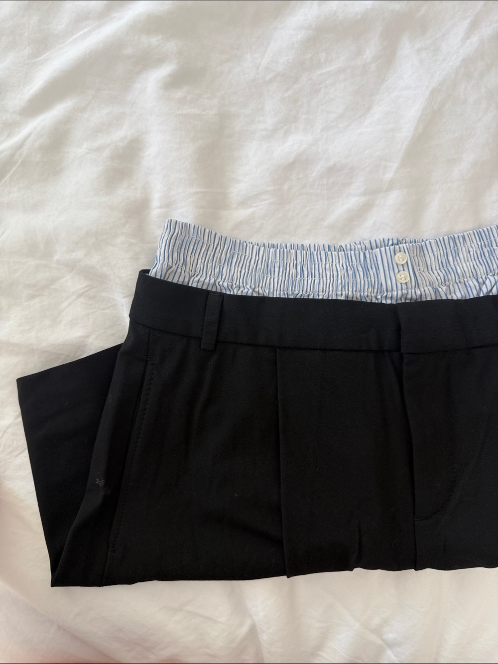 Zara Black Shorts with “Boxer” Attachment, size XS!